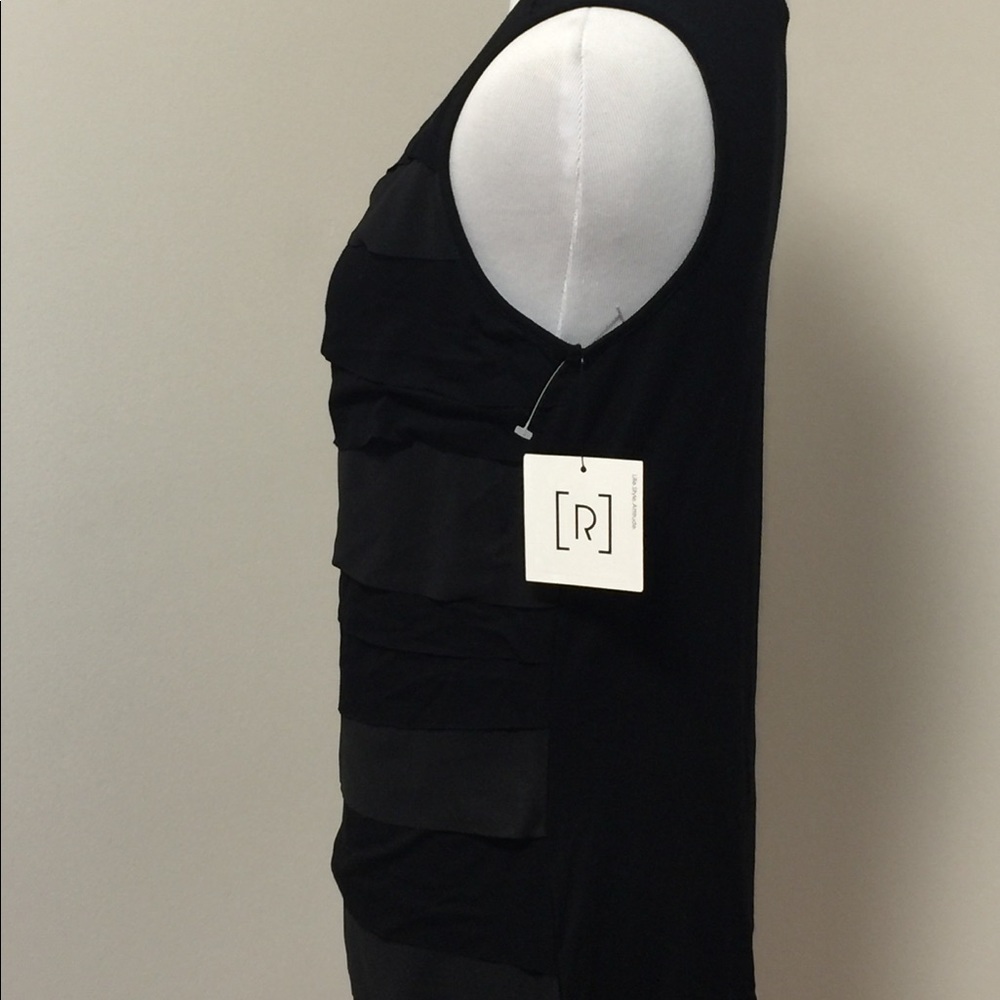 Relativity Black Ruffle Tank - Picture 2 of 7